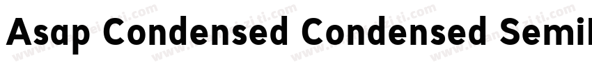 Asap Condensed Condensed SemiBold字体转换